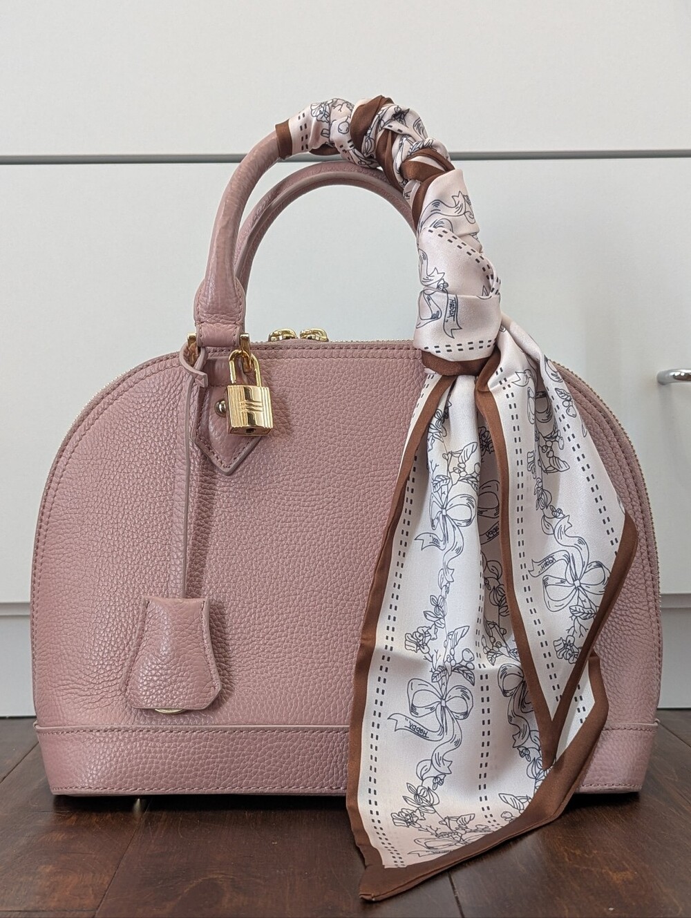 Mi Piaci Blush Pink Dome Satchel Alma Style Handbag